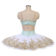 B25646 Green & White Custom Size Made Tutu for YAGP Competition Ballet Tutu for Le Corsaire Medora