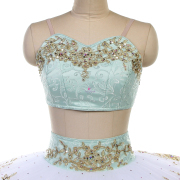 B25646 Green & White Custom Size Made Tutu for YAGP Competition Ballet Tutu for Le Corsaire Medora