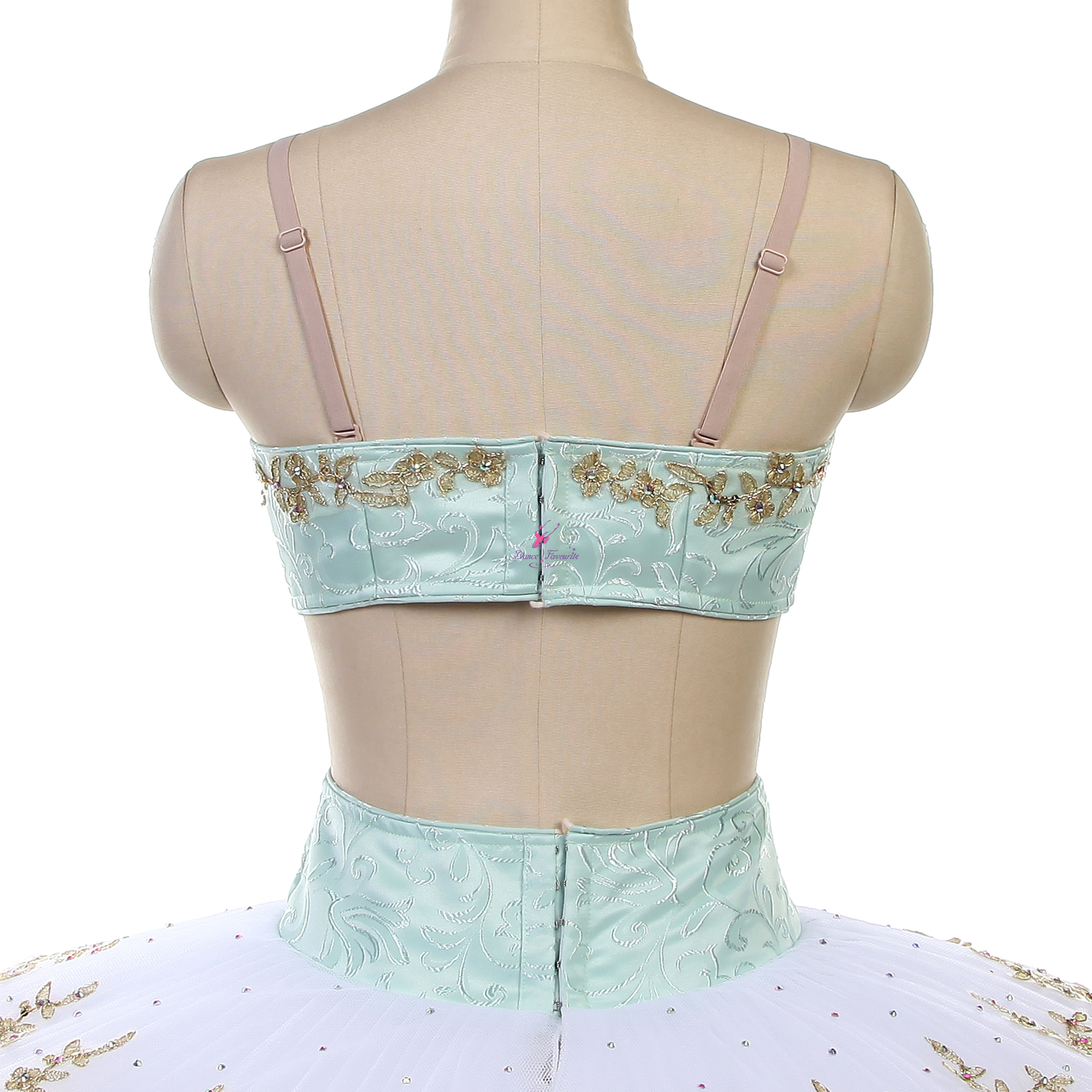 B25646 Green & White Custom Size Made Tutu for YAGP Competition Ballet Tutu  for Le Corsaire Medora