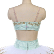 B25646 Green & White Custom Size Made Tutu for YAGP Competition Ballet Tutu for Le Corsaire Medora