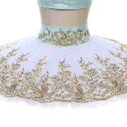 B25646 Green & White Custom Size Made Tutu for YAGP Competition Ballet Tutu for Le Corsaire Medora