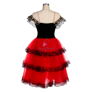 B22507 Black & Red Spanish Ballerina Tutu