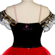 B22507 Black & Red Spanish Ballerina Tutu
