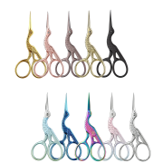 Crane Shaped Mini Scissors for Weft Hair