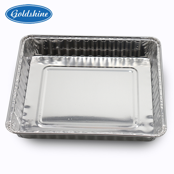 Disposable aluminum foil food storage containers deep pan catering rectangular container 