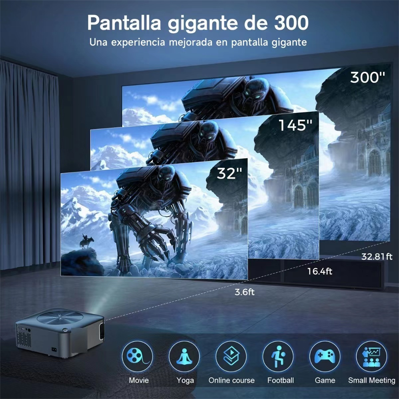 ﻿F1 ODM/OED Portable Android Projector Smart Video Cinemas Mini 1080P For Hotels, Schools, Office, Entertainment, Outdoors  