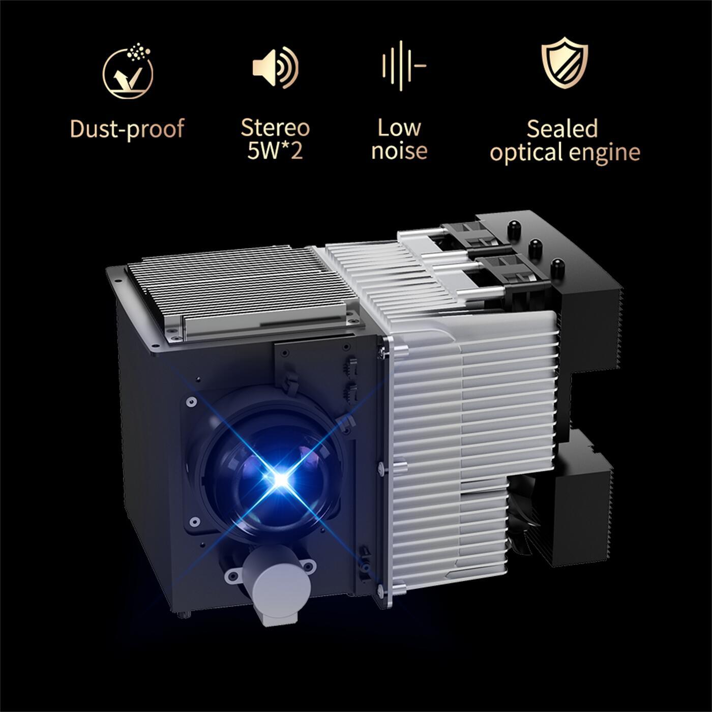400 Ansi Lumin Dual WiFi Smart Android WiFi  BT5.0 Android 9 Mini Portable Pocket LCD Projector   