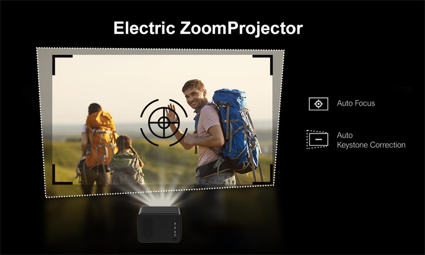 400 Ansi Lumin Dual WiFi Smart Android WiFi  BT5.0 Android 9 Mini Portable Pocket LCD Projector   