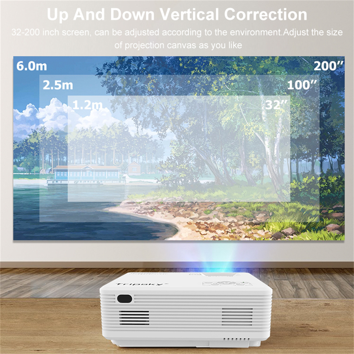 250 Ansi Lumin 2K 720P Full HD Video Proyector Home Cinema Home Theater Smart Phone Projector Mini Big Screen Beamer  