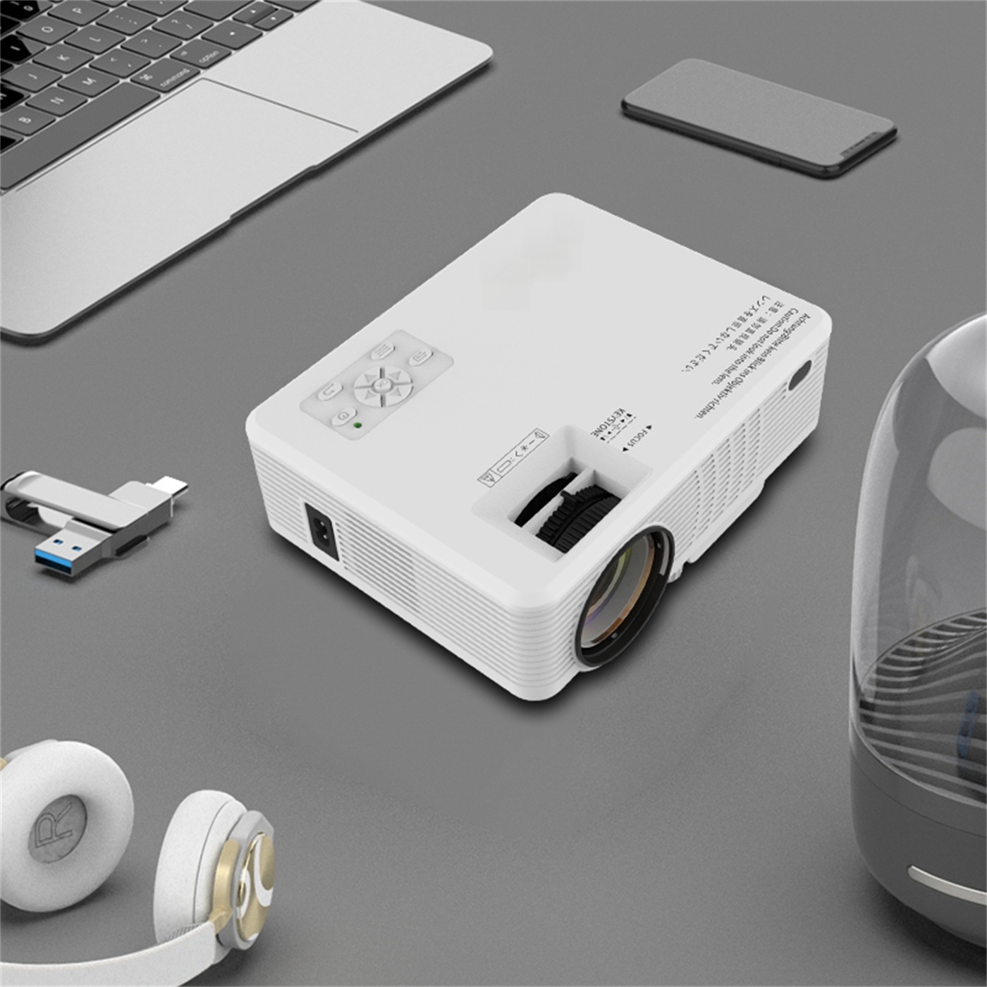 250 Ansi Lumin 2K 720P Full HD Video Proyector Home Cinema Home Theater Smart Phone Projector Mini Big Screen Beamer  