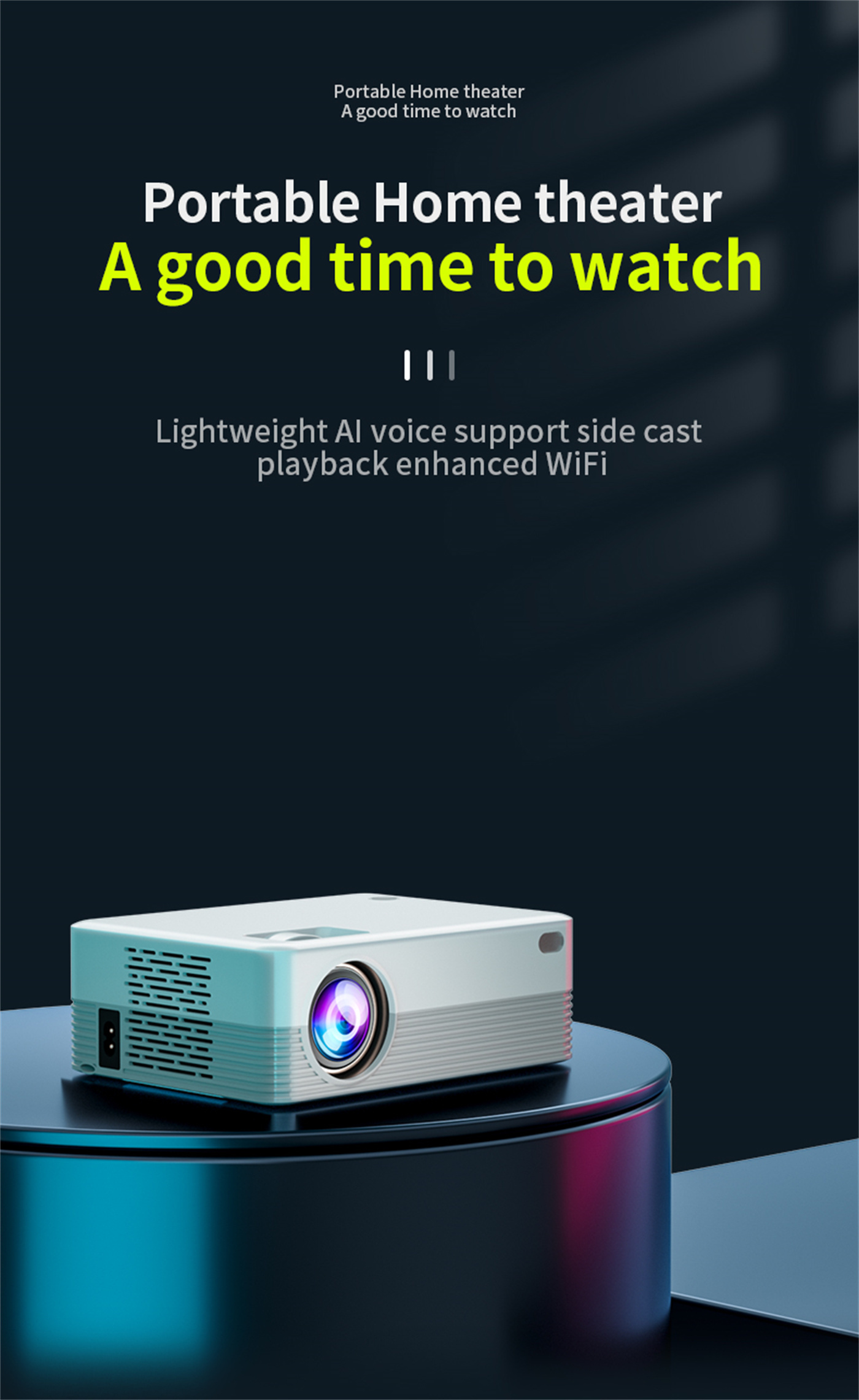 K6S 200 Ansi Lumin 2K 720P Android 9.0 Mini Portable Smart Projector Wholesale Distributor Manufacturer Home Theater With Netflix Youtbe Prime Video APP  K6S 200 Ansi Lumin 2K 720P Android 9.0 Mini Portable Smart Projector Wholesale Distributor Manufacturer Home Theater With Netflix Youtbe Prime Video APP smart projector,video projector,wifi projector,netflix projector,projector wholesale,wholesale projector,china projector factory