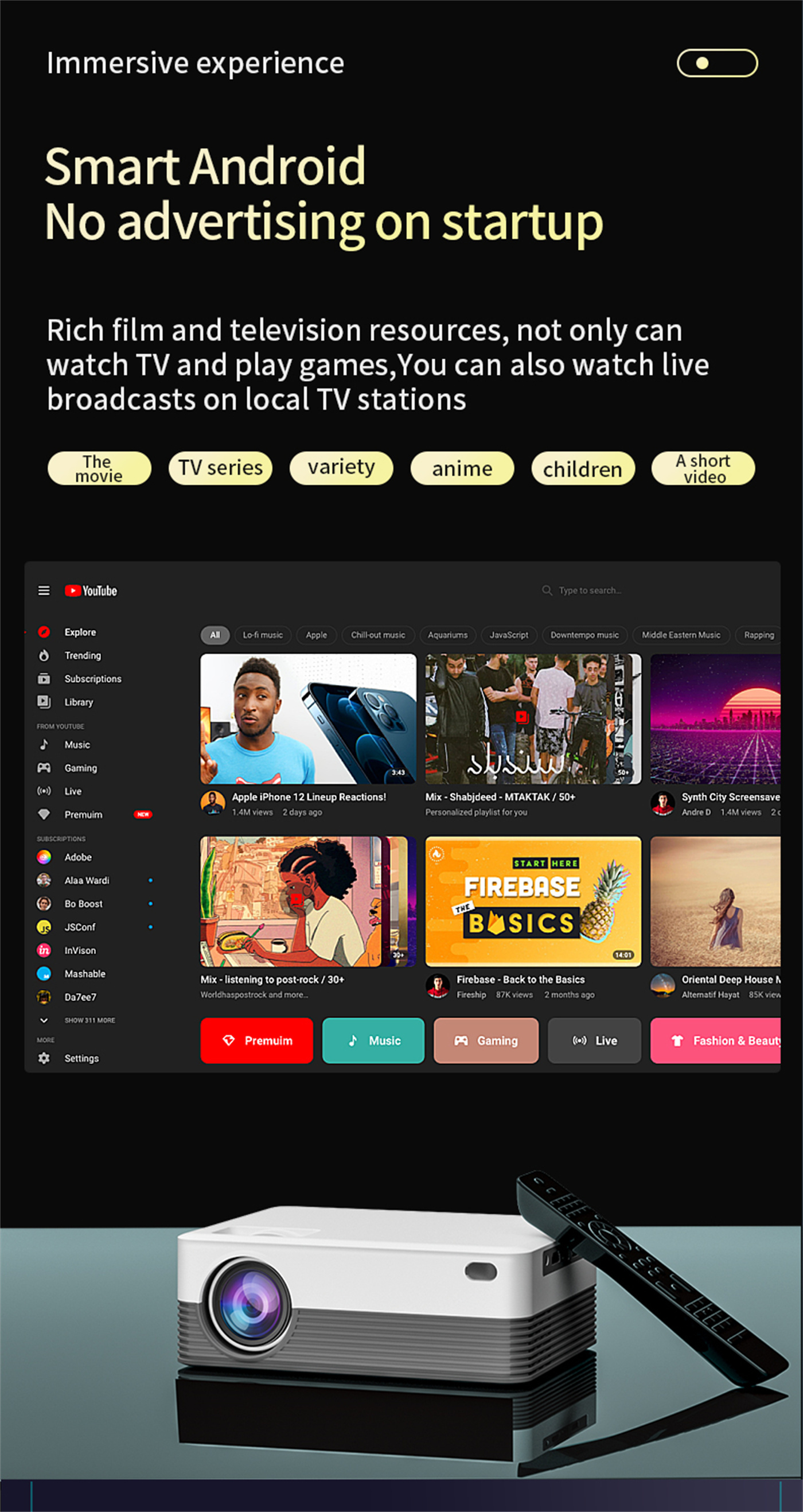K6S 200 Ansi Lumin 2K 720P Android 9.0 Mini Portable Smart Projector Wholesale Distributor Manufacturer Home Theater With Netflix Youtbe Prime Video APP  K6S 200 Ansi Lumin 2K 720P Android 9.0 Mini Portable Smart Projector Wholesale Distributor Manufacturer Home Theater With Netflix Youtbe Prime Video APP smart projector,video projector,wifi projector,netflix projector,projector wholesale,wholesale projector,china projector factory