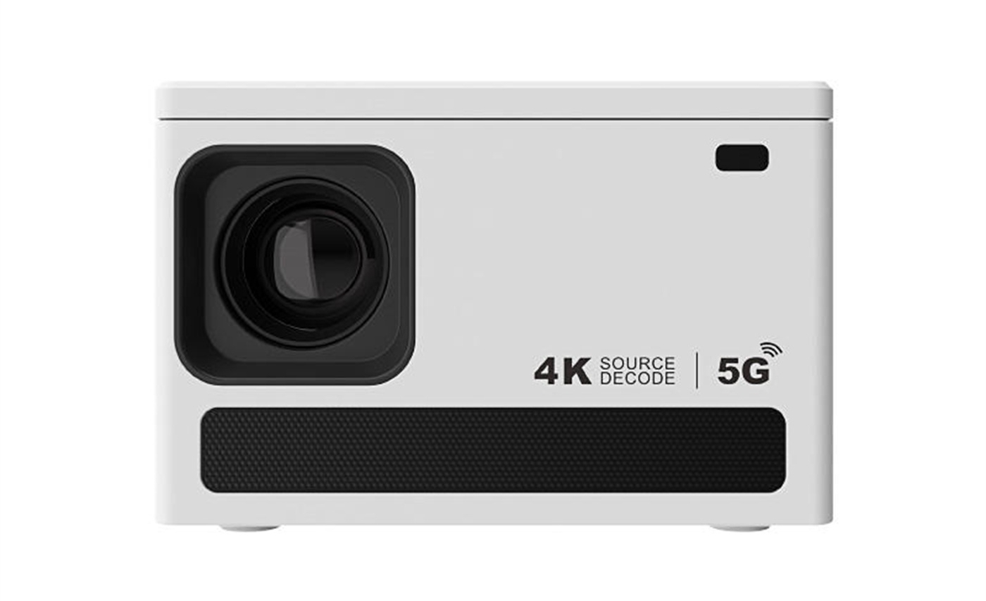 MOQ 200PCS / 200 ANSI Lumins Smart Portable Projector Quad Core Android 9 Dual WIFI 2K Video 720P Home Theater Projector 1GB+8GB Memory White / Grey  