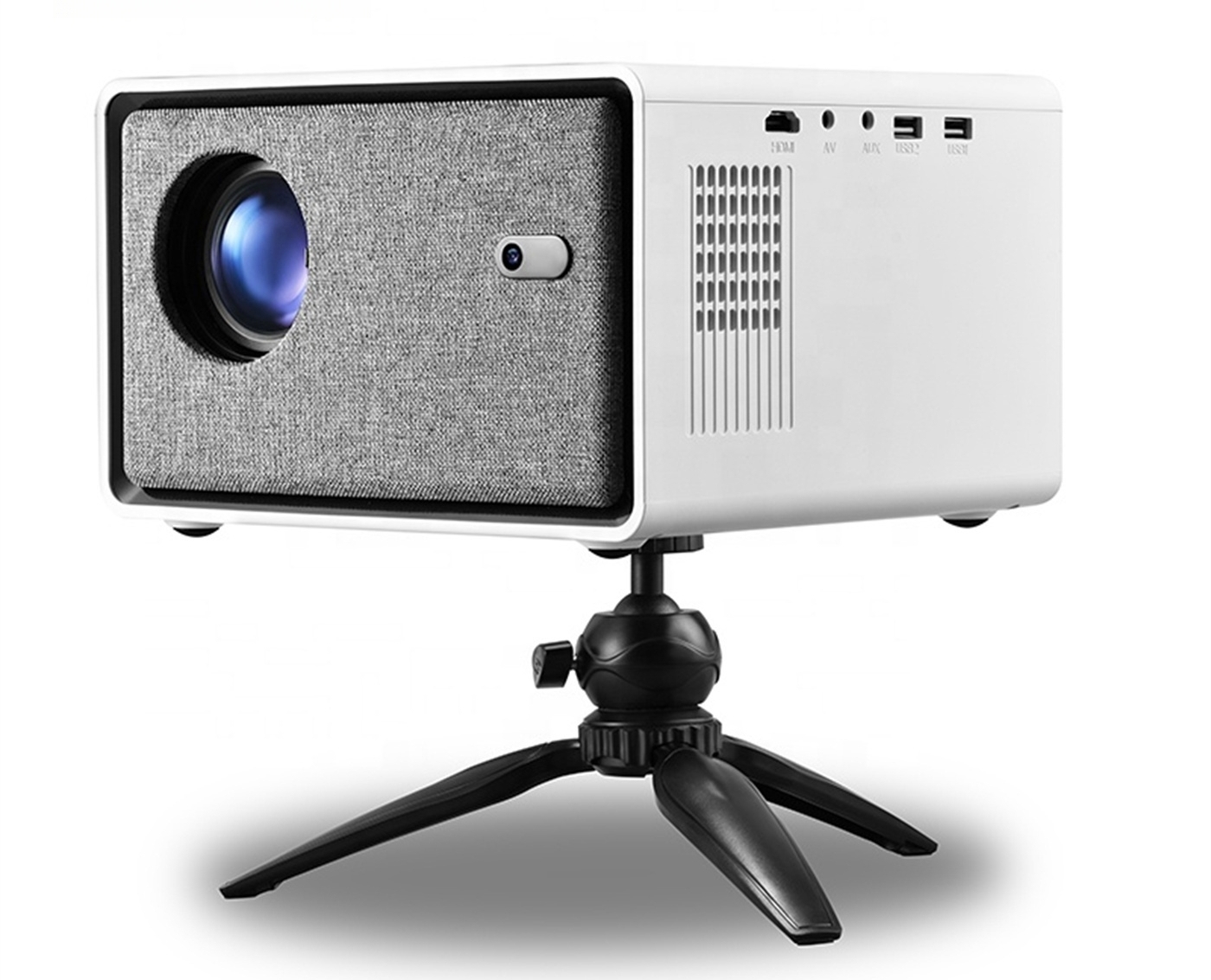 250ANSI Lumins Smart Portable Projector Quad Core Android 9 Dual WIFI LCD 2K Video 720P 1GB+8GB Memory Home Theater  
