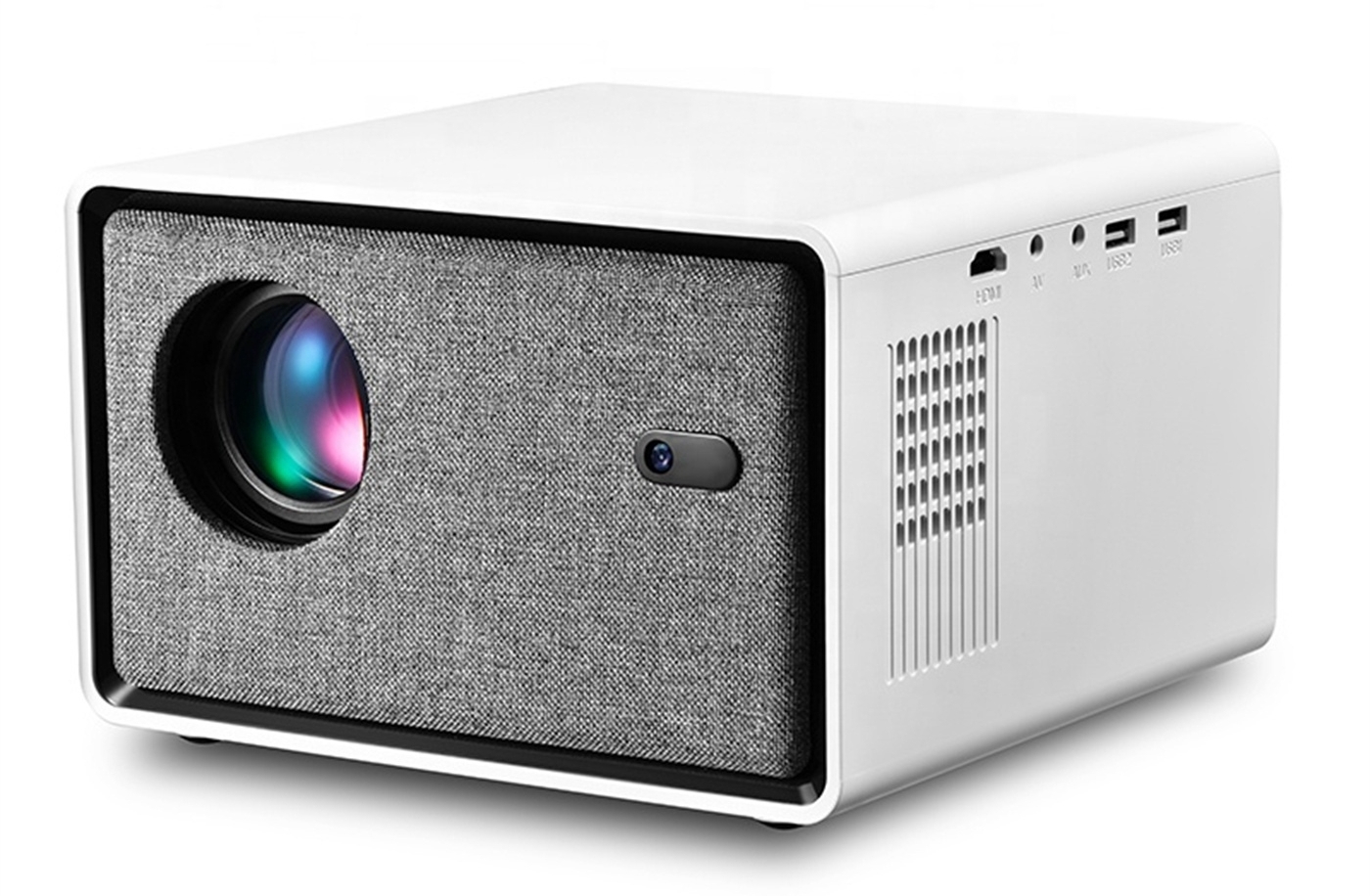 250ANSI Lumins Smart Portable Projector Quad Core Android 9 Dual WIFI LCD 2K Video 720P 1GB+8GB Memory Home Theater  
