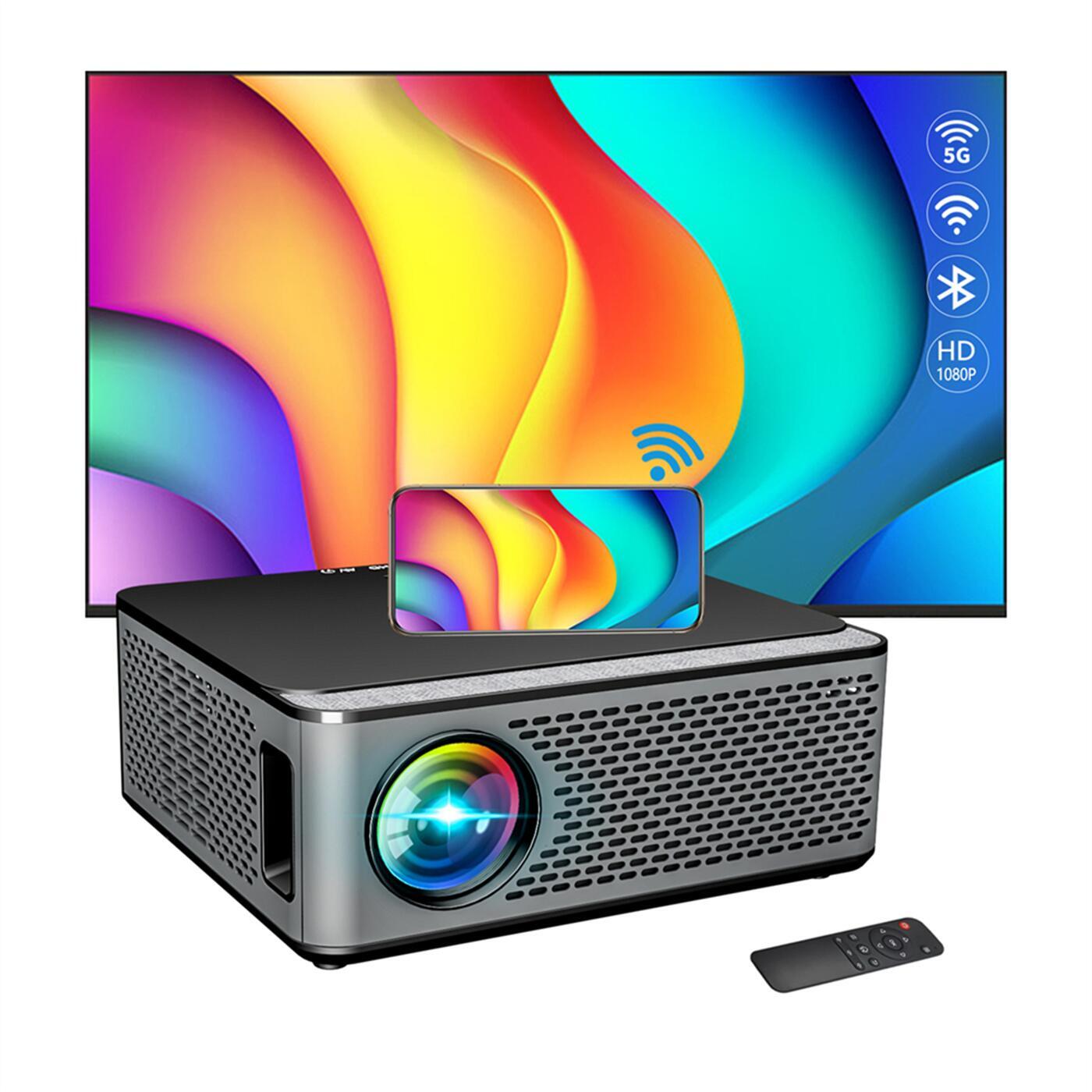 Mini Portable Projector Video Projector Screen Mirroring HD LED Video Projector Home Theater  