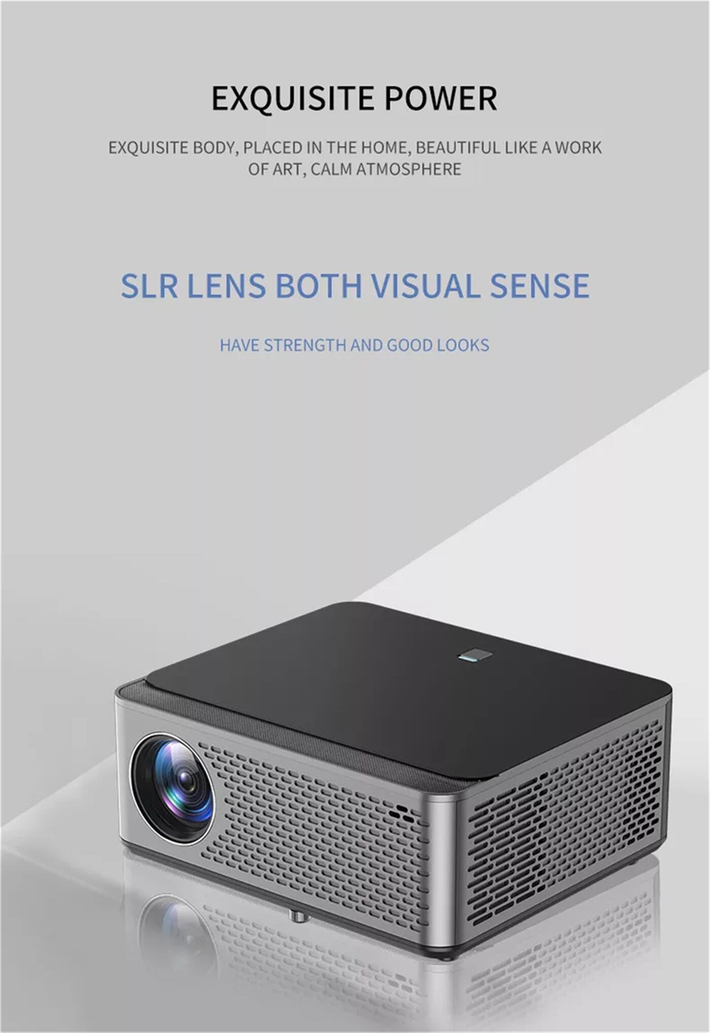 Mini Portable Projector Video Projector Screen Mirroring HD LED Video Projector Home Theater  
