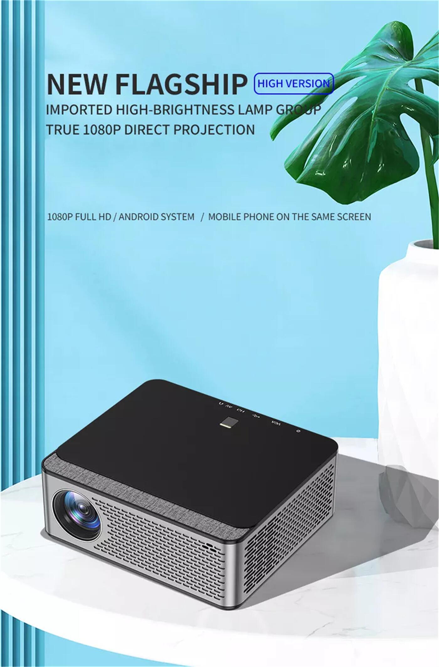 Mini Portable Projector Video Projector Screen Mirroring HD LED Video Projector Home Theater  
