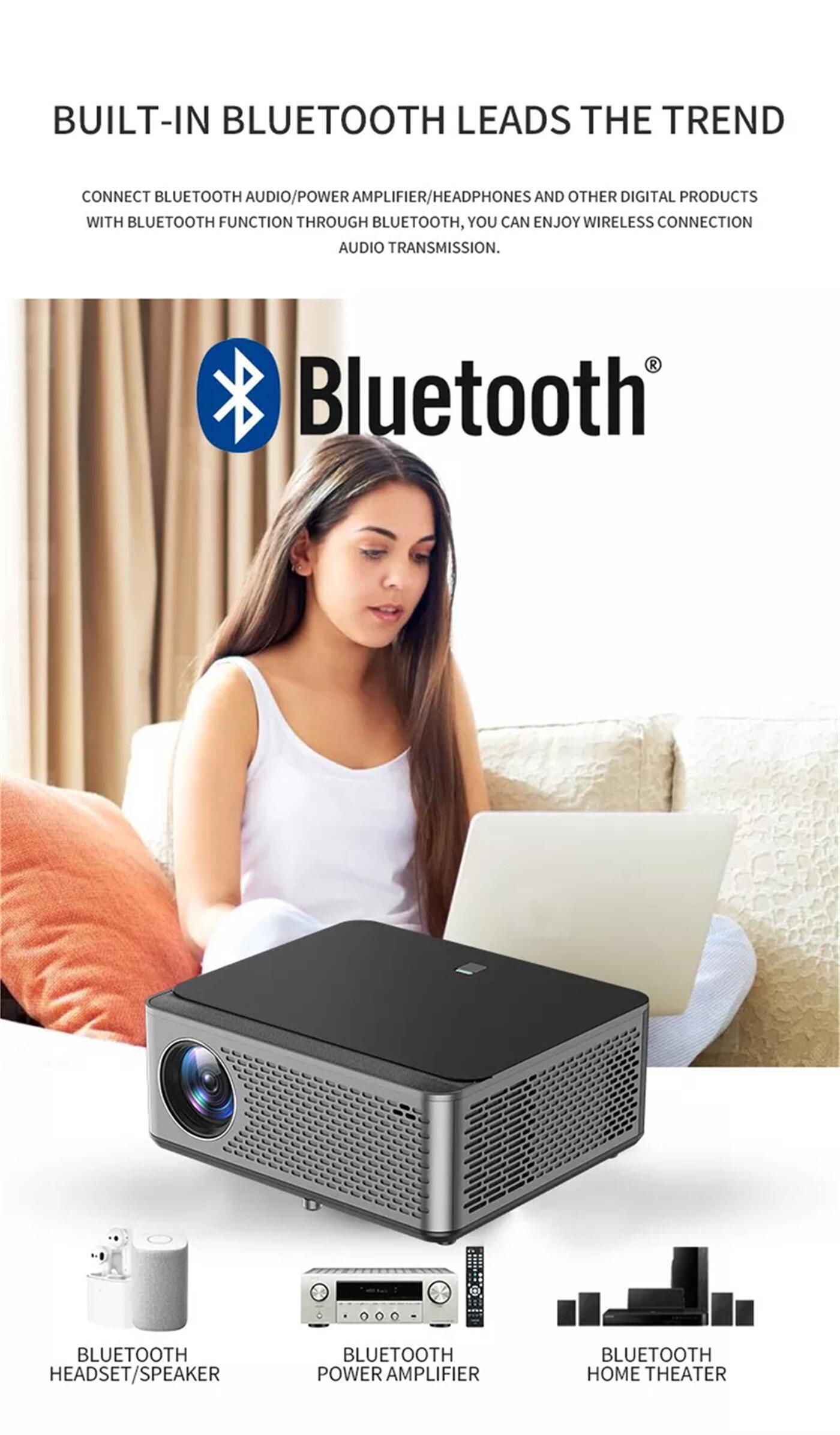 Mini Portable Projector Video Projector Screen Mirroring HD LED Video Projector Home Theater  
