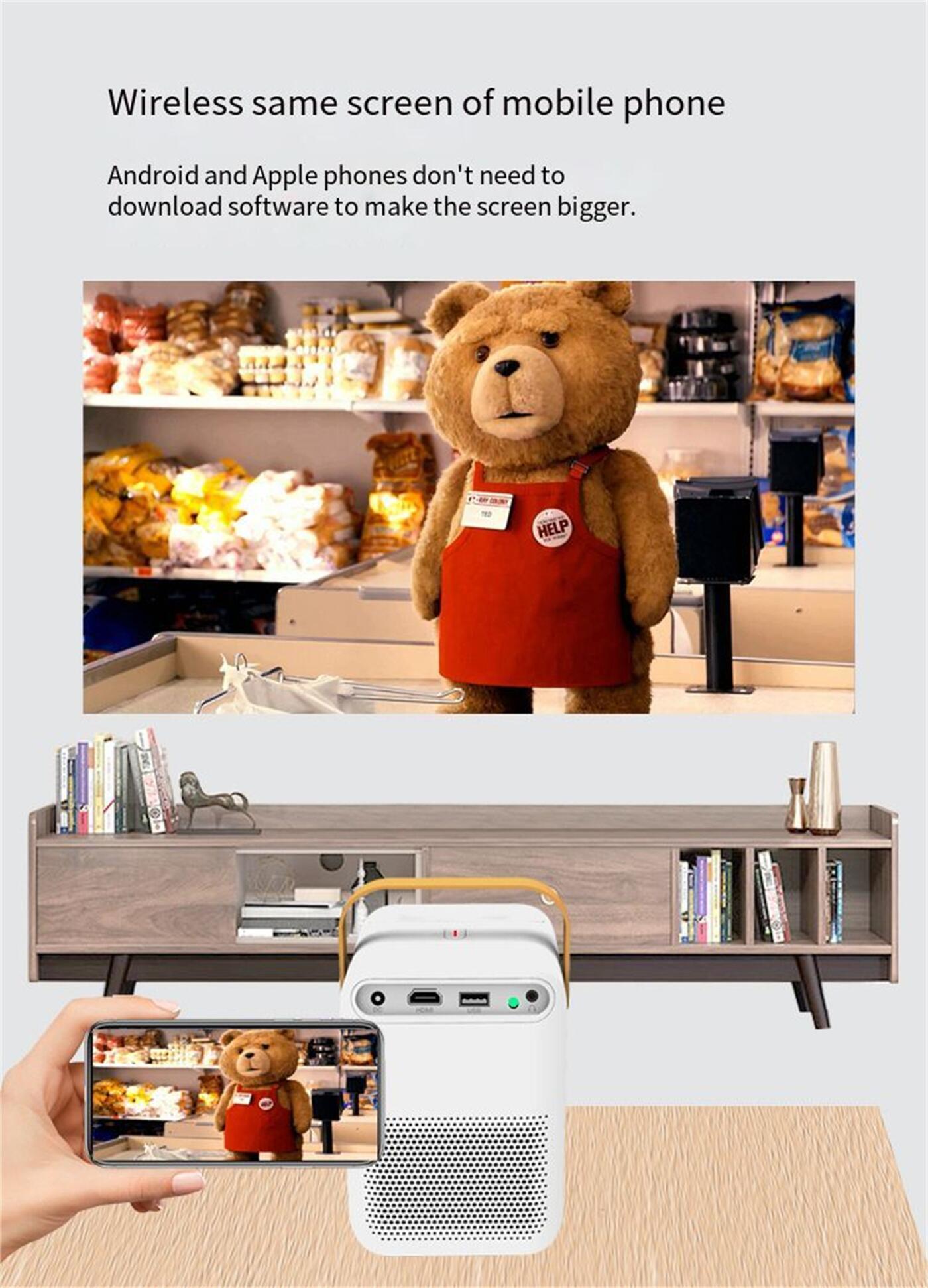 Projectors Factory direct price concessions Portable Home Mini projector mobile phone with same screen  