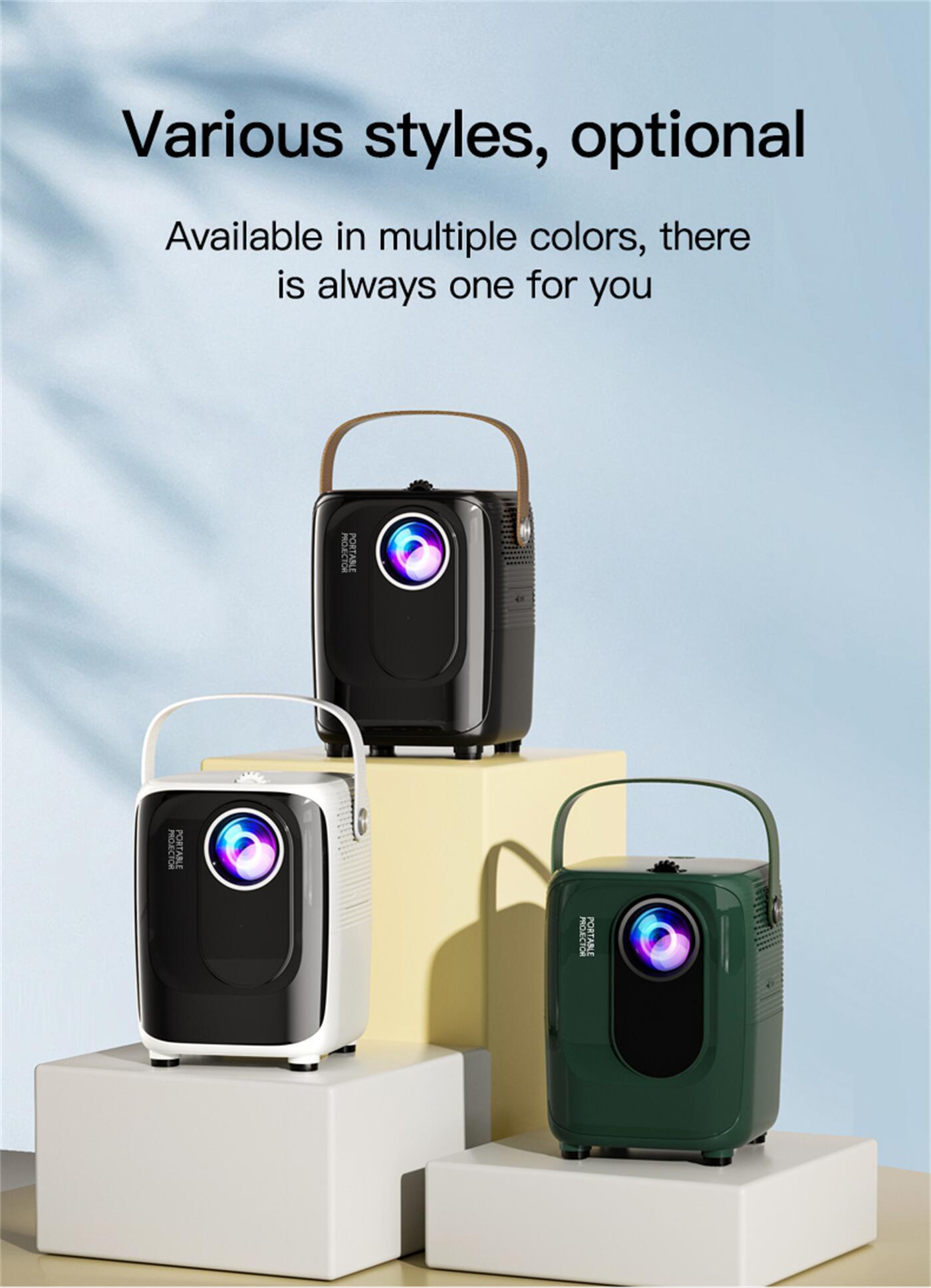 Outdoors Mini Android Projectors Portable Home with Same Screen Netflix Youtube Prime Video  