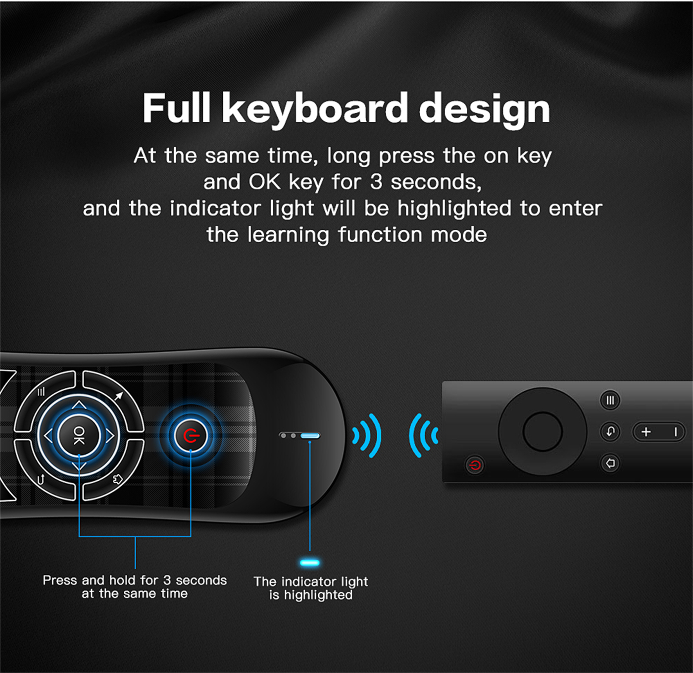 Hot Sale T2 Remote Controller 2.4G Wireless Mini Keyboard Air Mouse For Smart TV Projector TV Box   