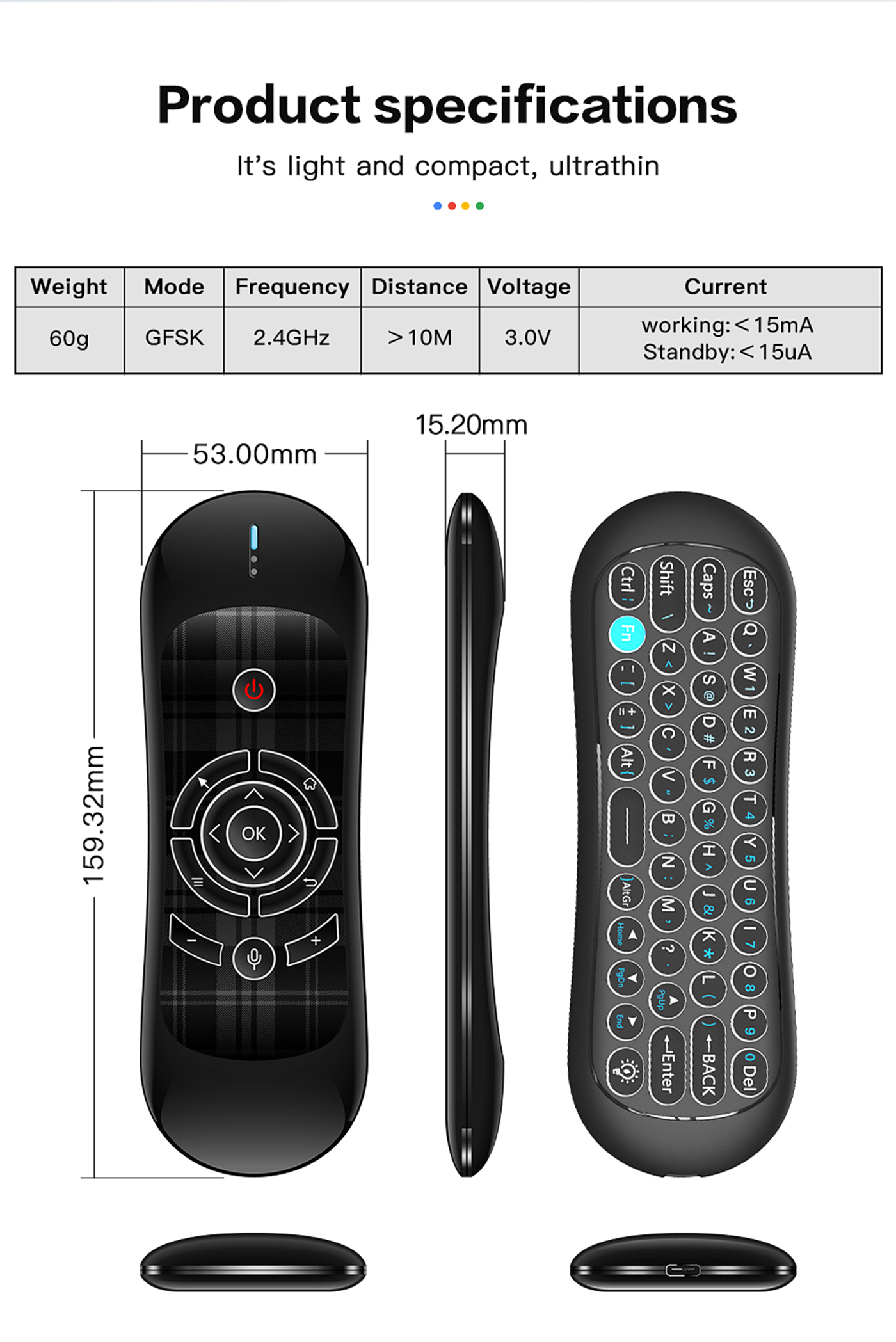 Hot Sale T2 Remote Controller 2.4G Wireless Mini Keyboard Air Mouse For Smart TV Projector TV Box   