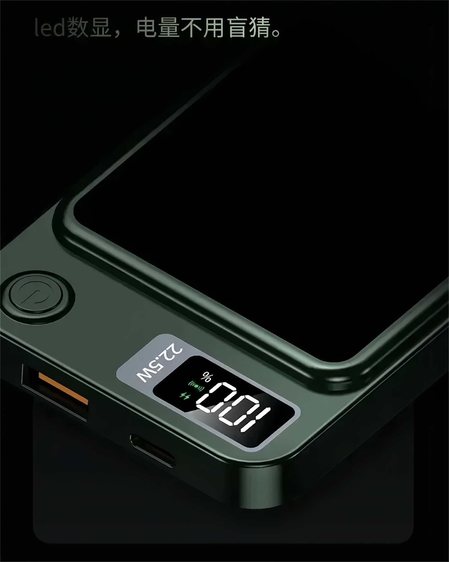 10000mAh 5000mAh Magnetic Wireless Power Bank 22.5W Super Fast Charging Ultra Capacity Metal Spare Battery Charger External Powerbank For iPhone15 Samsung Xiaomi MacSafe Daily Travel Office Use  