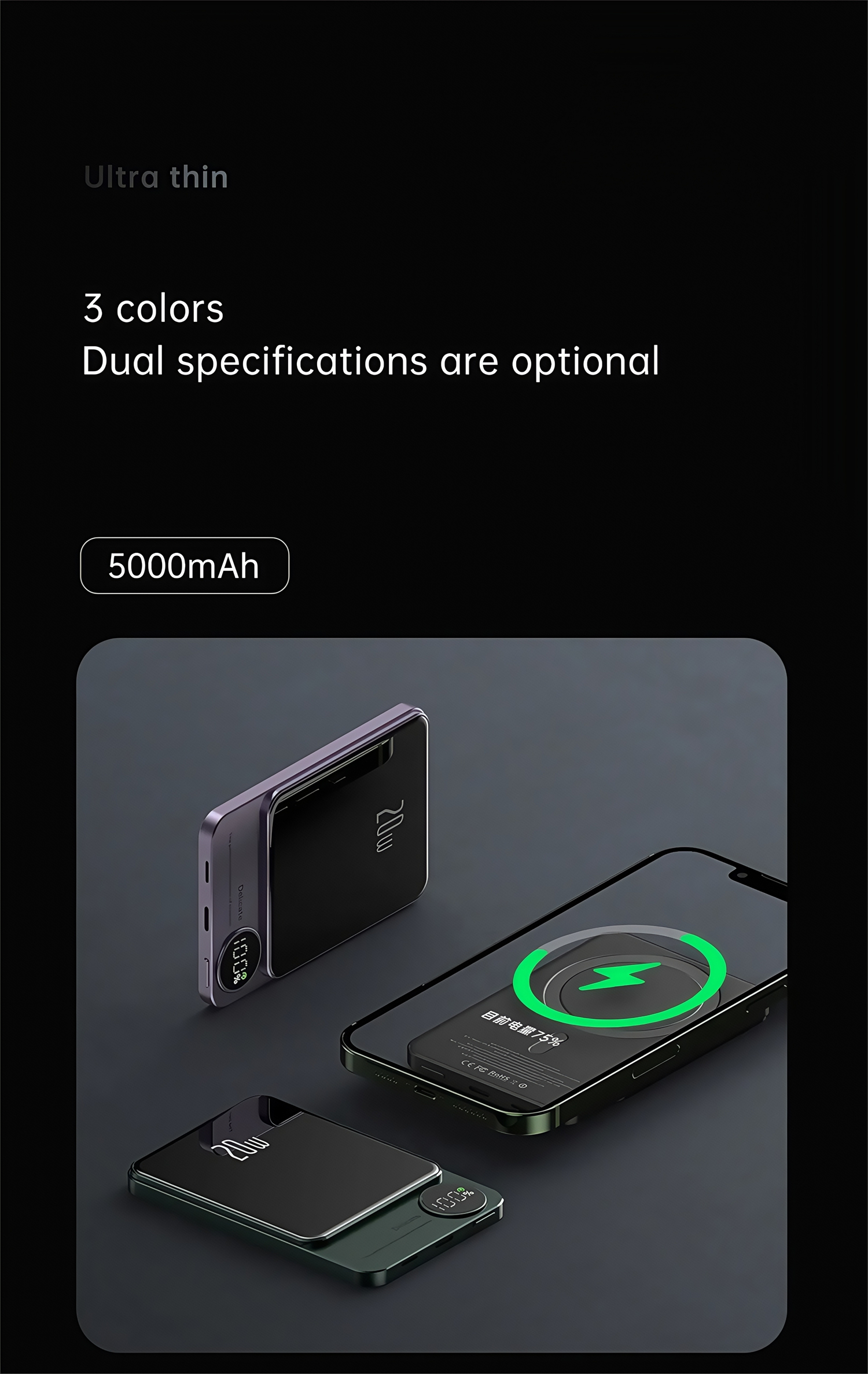 10000mAh 5000mAh Magnetic Wireless Charger Power Bank PD 20W Fast Charging Metal Powerbank External Spare Battery For iPhone MacSafe Daily Travel Office Use 10000mAh 5000mAh Magnetic Wireless Charger Power Bank PD 20W Fast Charging Metal Powerbank External Spare Battery For iPhone MacSafe Daily Travel Office Use portable Power bank,xiaomi power bank,iphone power bank,samsung power bank,fast charging power bank,22W power bank,10000mah power bank,20000mah power bank,power bank factory,power bank wholesale