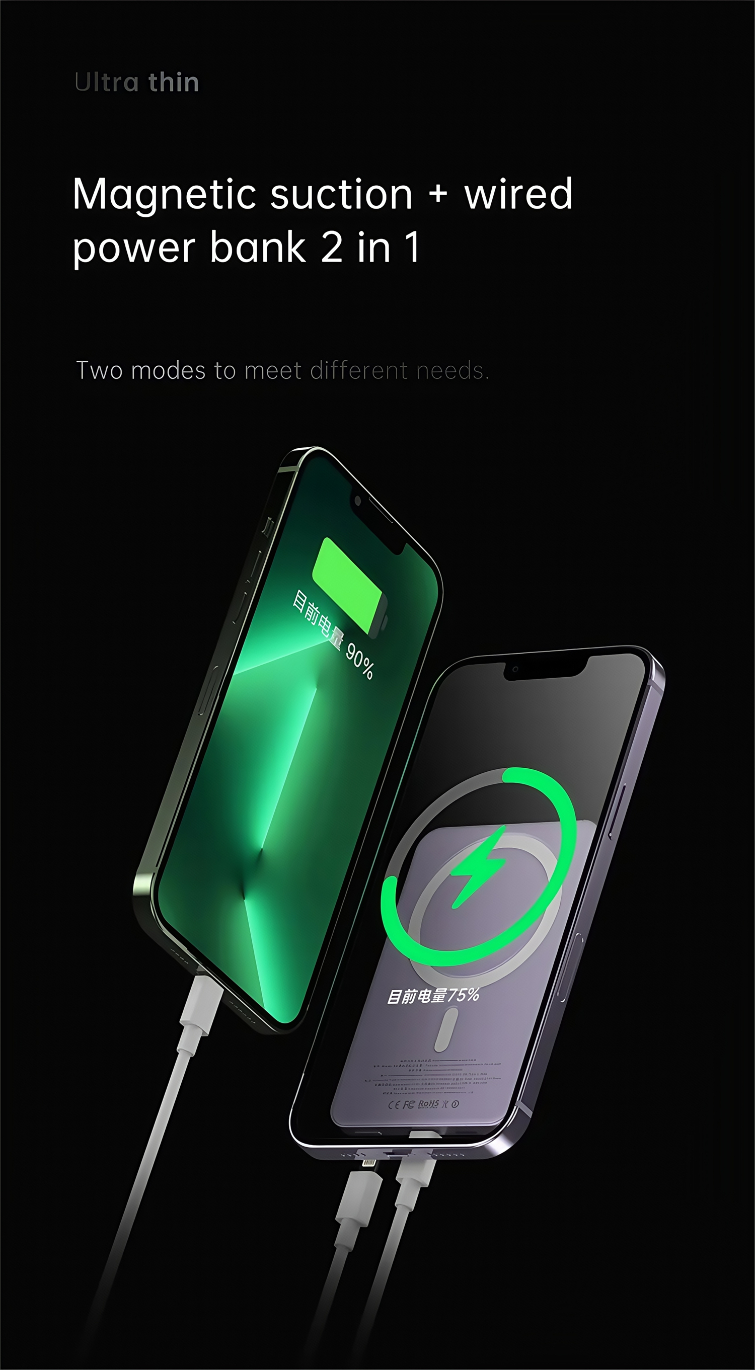 10000mAh 5000mAh Magnetic Wireless Charger Power Bank PD 20W Fast Charging Metal Powerbank External Spare Battery For iPhone MacSafe Daily Travel Office Use 10000mAh 5000mAh Magnetic Wireless Charger Power Bank PD 20W Fast Charging Metal Powerbank External Spare Battery For iPhone MacSafe Daily Travel Office Use portable Power bank,xiaomi power bank,iphone power bank,samsung power bank,fast charging power bank,22W power bank,10000mah power bank,20000mah power bank,power bank factory,power bank wholesale