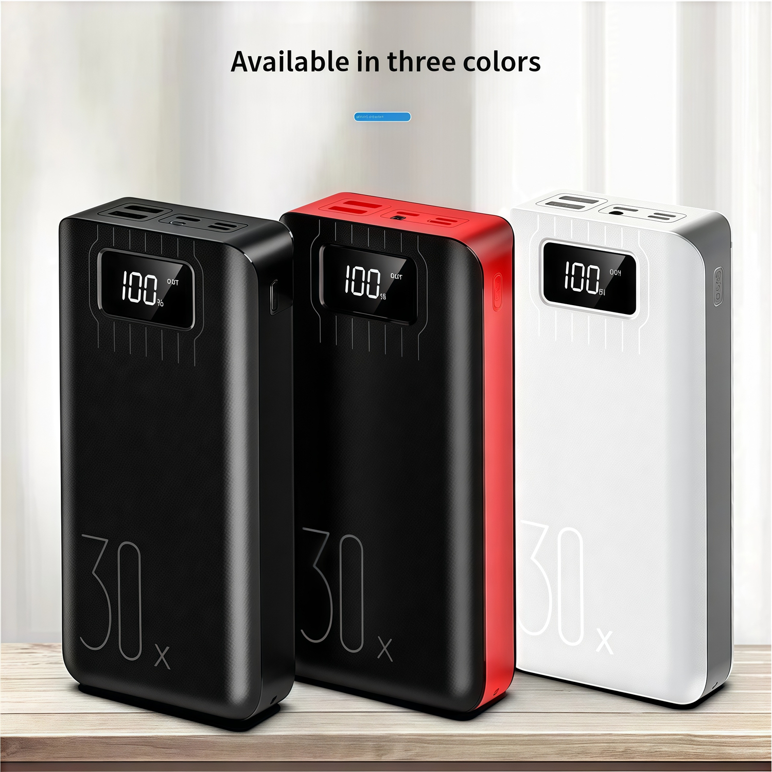 30000mAh 20000mAh Power Bank Portable Fast Charging 3USB External Battery Charger For Xiaomi iPhone Samsung With Built-in Charging Wire Safety Protections 30000mAh 20000mAh Power Bank Portable Fast Charging 3USB External Battery Charger For Xiaomi iPhone Samsung With Built-in Charging Wire Safety Protections Large Capacity Power bank,Storage Battery Pack,Outdoor camping,Car Emergency Power Supply,xiaomi power bank,iphone power bank,samsung power bank,fast charging power bank