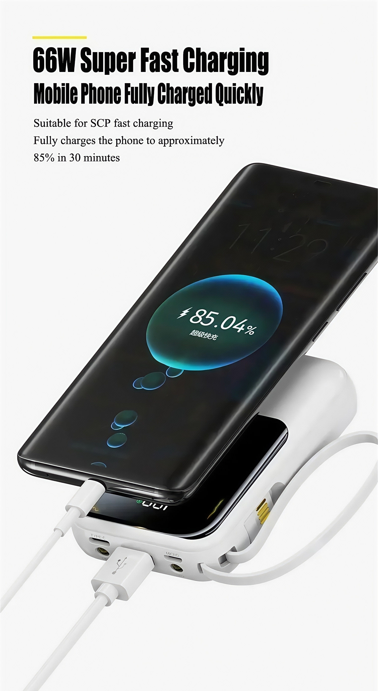 66W Super Fast Charging 10000mAh Real Capacity Power Bank PD22.5W Built In Four Cables Portable Charger External Battery for Xiaomi Samsung Huawei iPhone Office Travel Daily Use 66W Super Fast Charging 10000mAh Real Capacity Power Bank PD22.5W Built In Four Cables Portable Charger External Battery for Xiaomi Samsung Huawei iPhone Office Travel Daily Use portable Power bank,xiaomi power bank,iphone power bank,samsung power bank,fast charging power bank,22W power bank,10000mah power bank,20000mah power bank,power bank factory,power bank wholesale