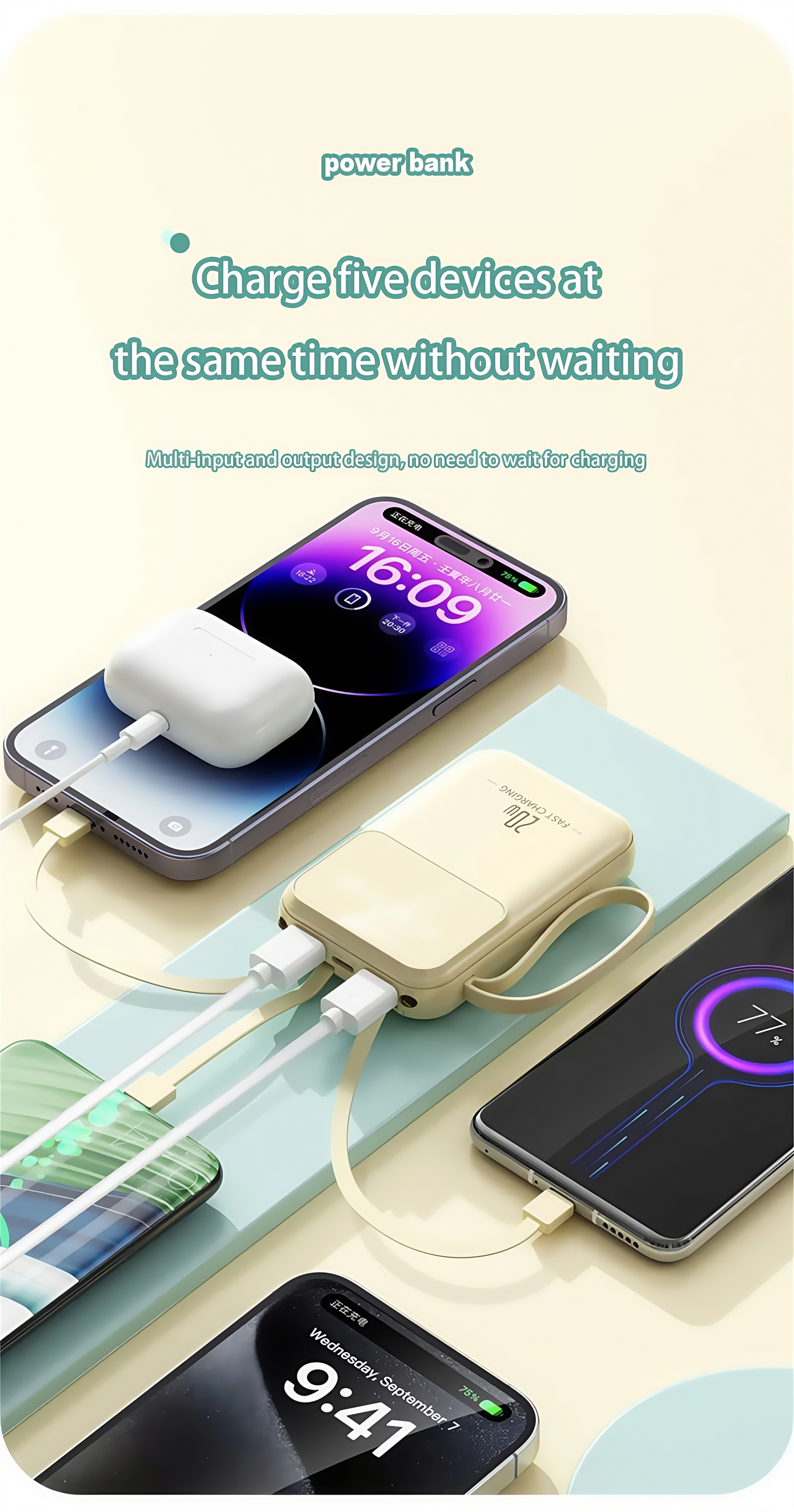 20000mAh 10000mAh Large Capacity Power Bank Fast Charging Built In Cable Portable External Battery Charger for iPhone Samsung Huawei Xiaomi Travel Office Daily Use 20000mAh 10000mAh Large Capacity Power Bank Fast Charging Built In Cable Portable External Battery Charger for iPhone Samsung Huawei Xiaomi Travel Office Daily Use portable Power bank,xiaomi power bank,iphone power bank,samsung power bank,fast charging power bank,22W power bank,10000mah power bank,20000mah power bank,power bank factory,power bank wholesale