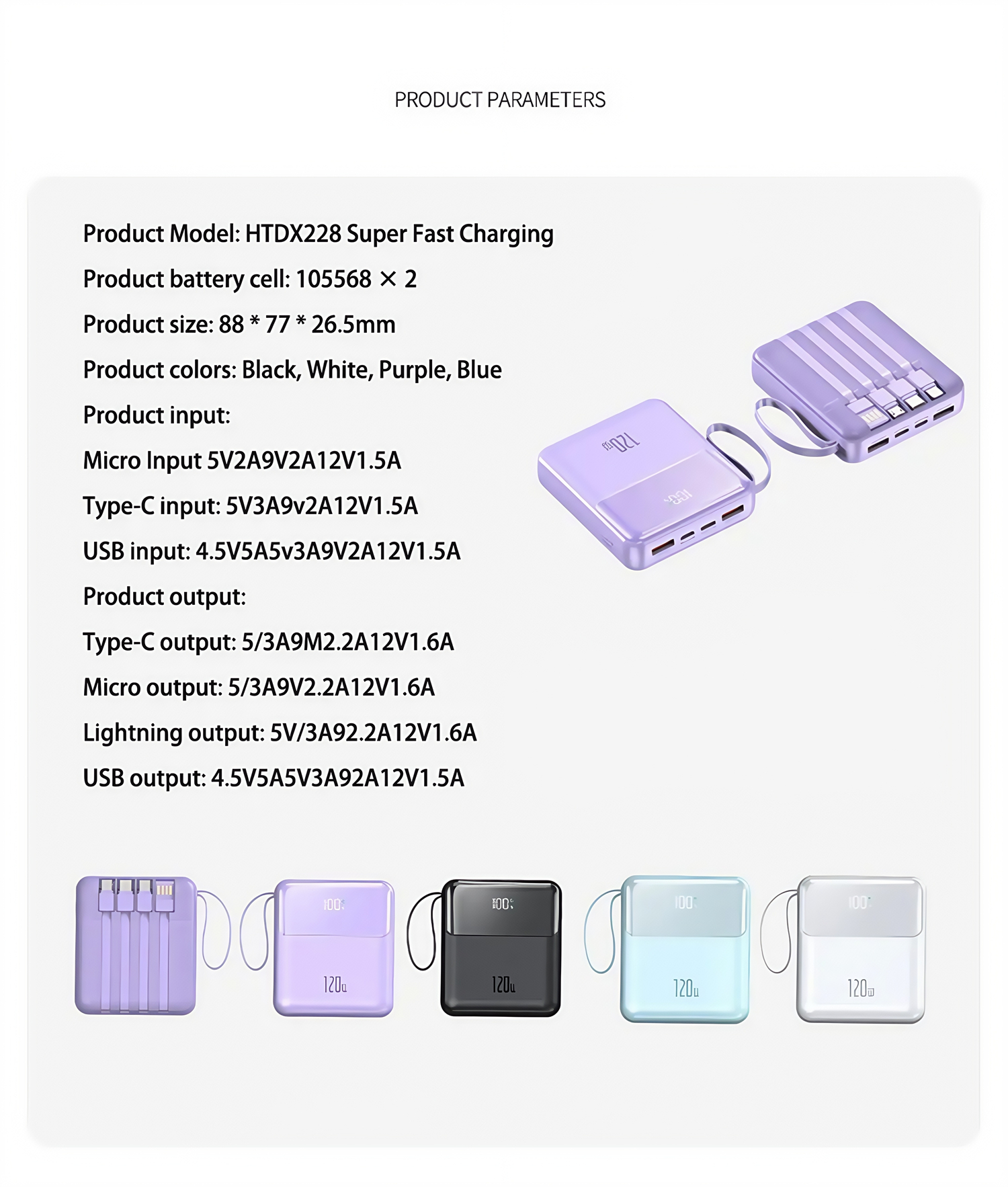 22.5W Fast Charging Mini Powerbank Real 10000mAh Portable External Battery Built In Four Cables Digital Display Lightweight Compact Design for iPhone 14 13 Pro Samsung Xiaomi Redmi Note 9 OPPO Huawei Office Travel Daily Use 22.5W Fast Charging Mini Powerbank 20000mAh 10000mAh Portable External Battery Built In Four Cables Digital Display Lightweight Compact Design for iPhone 14 13 Pro Samsung Xiaomi Redmi Note 9 OPPO Huawei Office Travel Daily Use portable Power bank,xiaomi power bank,iphone power bank,samsung power bank,fast charging power bank,22W power bank,10000mah power bank,20000mah power bank,power bank factory,power bank wholesale