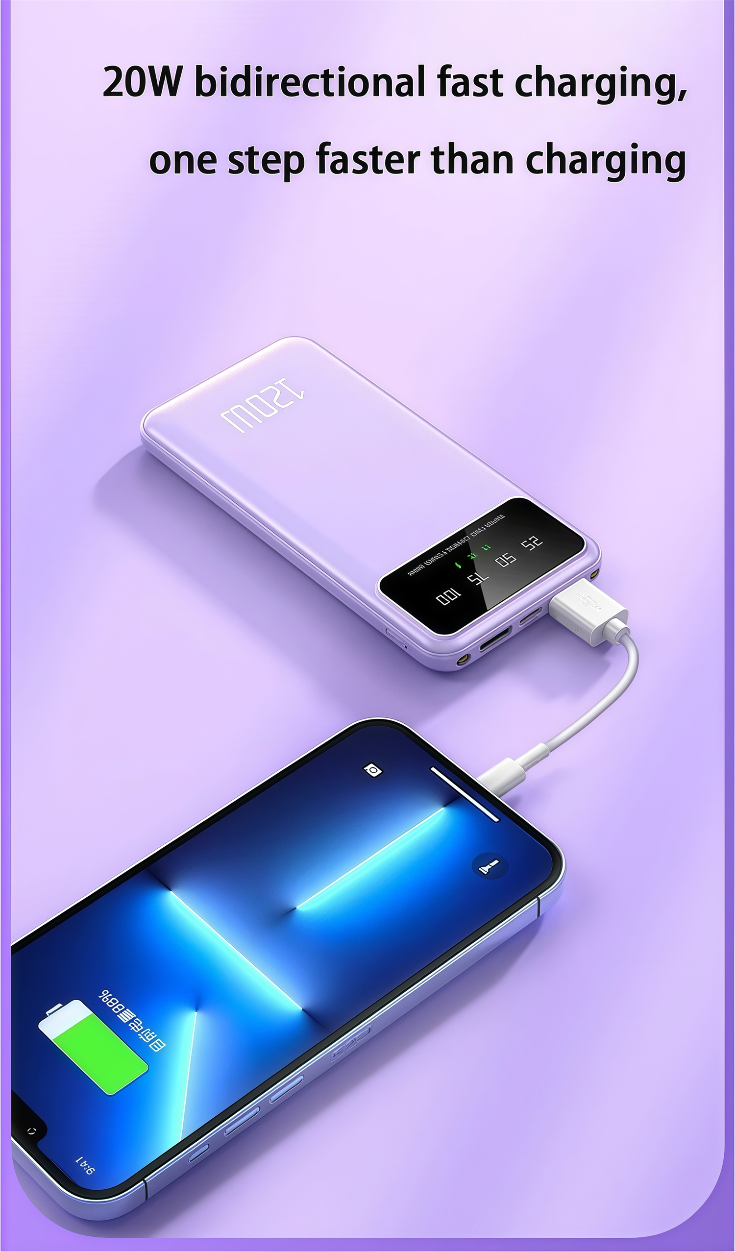 China Factory 66W Super Fast Charging Power Bank 10000mAh High Capacity Thin Design Portable Battery Compatible with iPhone 14 13 Pro Samsung Xiaomi Redmi Note 9 OPPO Huawei for Daily Travel Office Use China Factory 66W Super Fast Charging Power Bank 10000mAh High Capacity Thin Design Portable Battery Compatible with iPhone 14 13 Pro Samsung Xiaomi Redmi Note 9 OPPO Huawei for Daily Travel Office Use Power bank,power bank china factory,power bank wholesale,china power bank factory,10000mAh power bank,xiaomi power bank,samsung power bank,power bank for iphone,iphone power bank