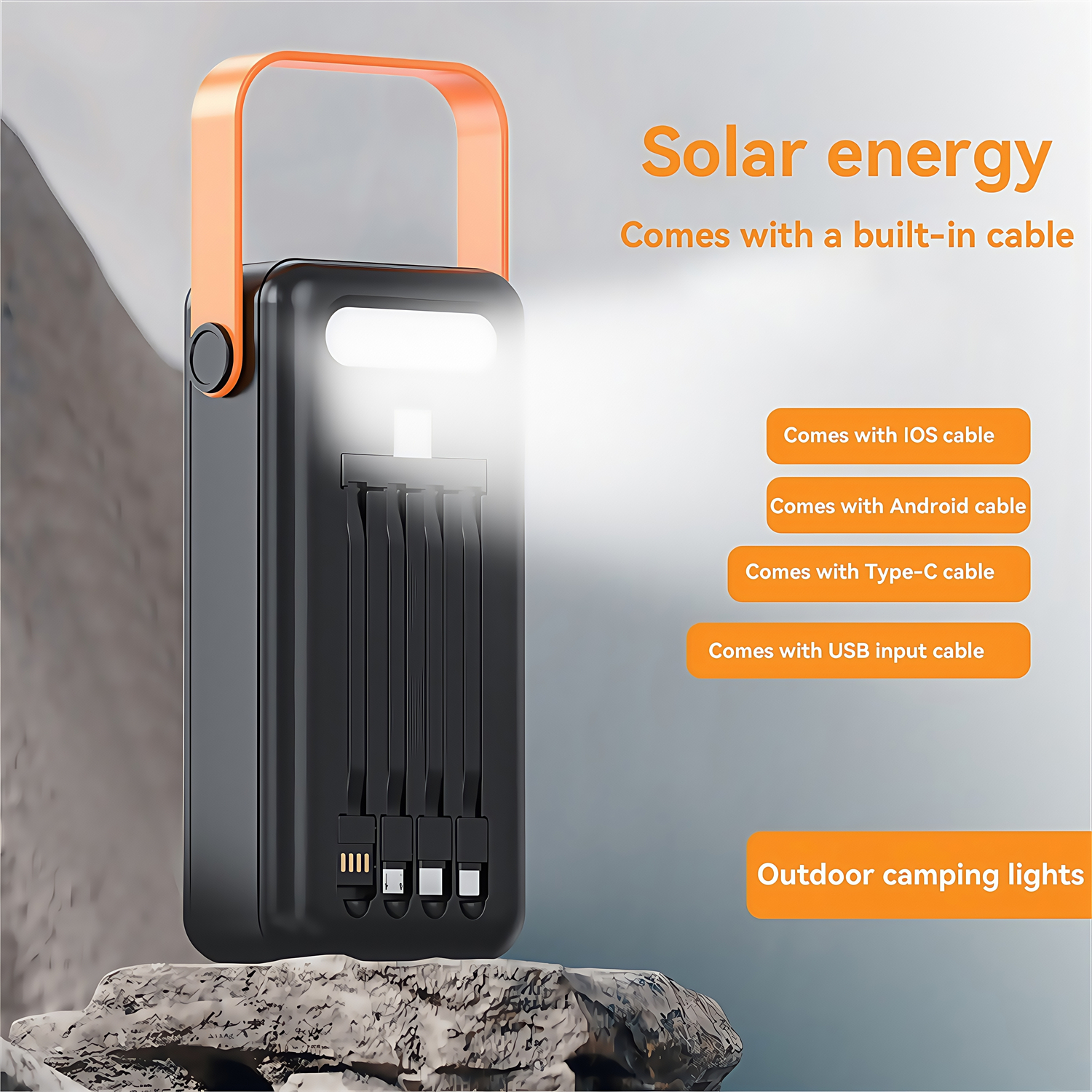 100000mAh 50000mAh Power Bank Solar Portable Large Capacity With Four Detachable Built-in Charging Wire For Outdoor Camping Dormitory Use 100000mAh 50000mAh Power Bank Solar Portable Large Capacity With Four Detachable Built-in Charging Wire For Outdoor Camping Dormitory Use Portable Power Station,Solar Generator,200W Solar Panel,Large Capacity Power Supply,Storage Battery Pack,Outdoor camping,Car Emergency Power Supply,Family use power station,solar power bank,power bank