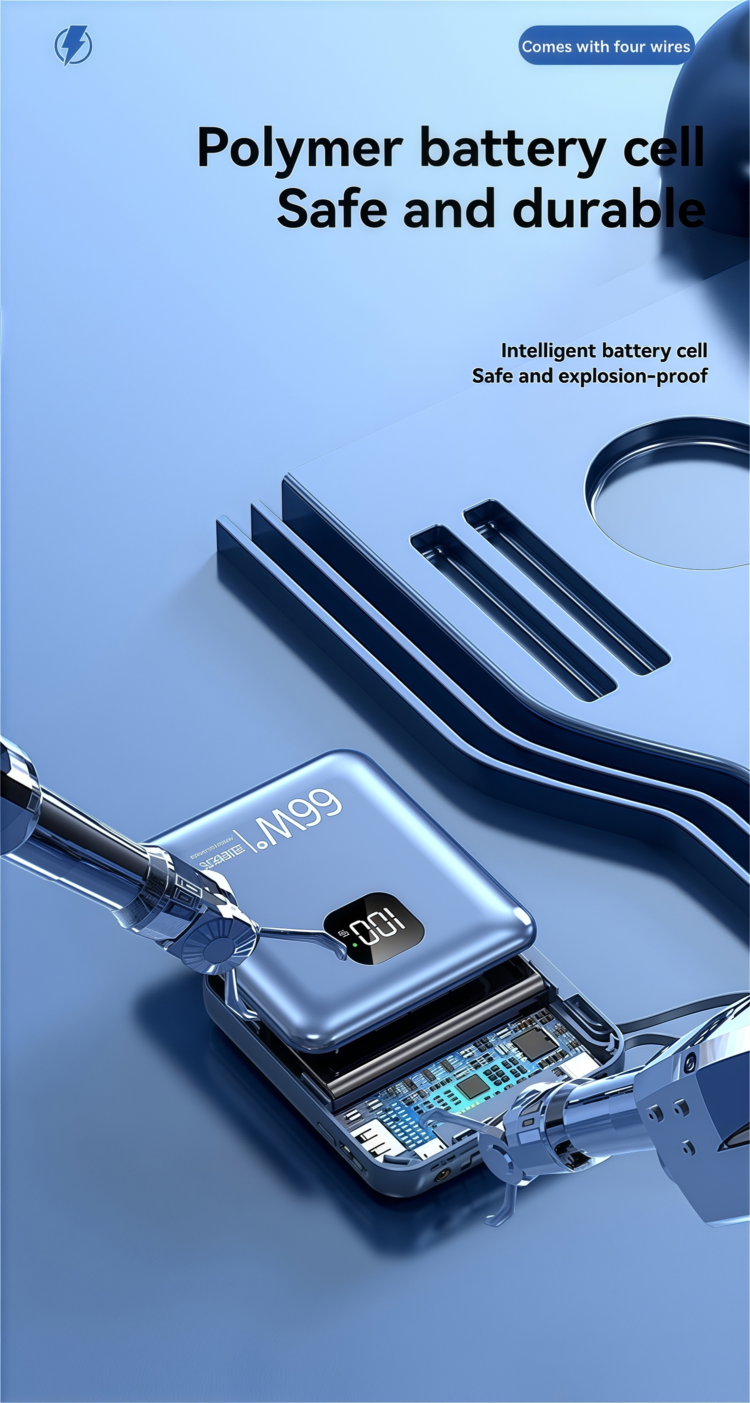 China Factory 10000mAh Power Bank 66W Super Fast Charging Built-in Cable Design Portable External Battery Universally Compatibile with iPhone Samsung Xiaomi Wholesale China Factory 10000mAh Power Bank 66W Super Fast Charging Built-in Cable Design Portable External Battery Universally Compatibile with iPhone Samsung Xiaomi Wholesale power bank,fast charging power bank,iphone power bank,xiaomi power bank,power bank factory,power bank factory china,china power bank factory