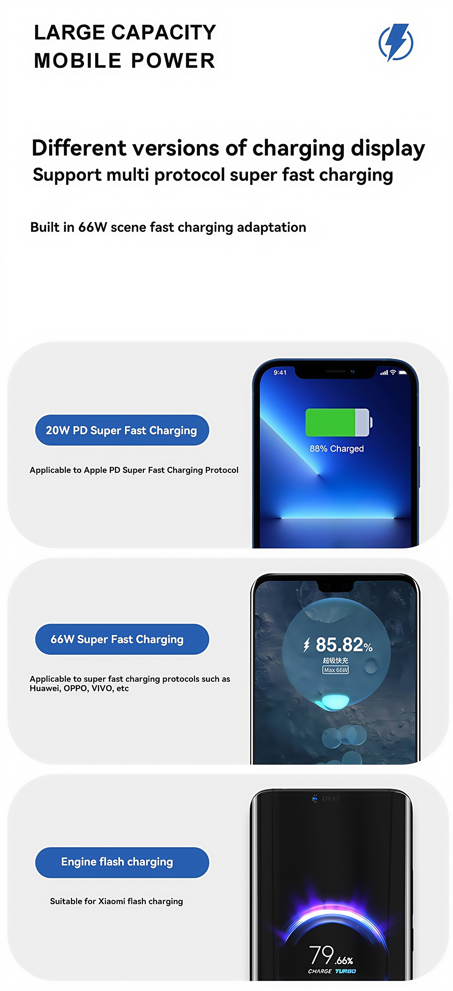 China Factory 10000mAh Power Bank 66W Super Fast Charging Built-in Cable Design Portable External Battery Universally Compatibile with iPhone Samsung Xiaomi Wholesale China Factory 10000mAh Power Bank 66W Super Fast Charging Built-in Cable Design Portable External Battery Universally Compatibile with iPhone Samsung Xiaomi Wholesale power bank,fast charging power bank,iphone power bank,xiaomi power bank,power bank factory,power bank factory china,china power bank factory