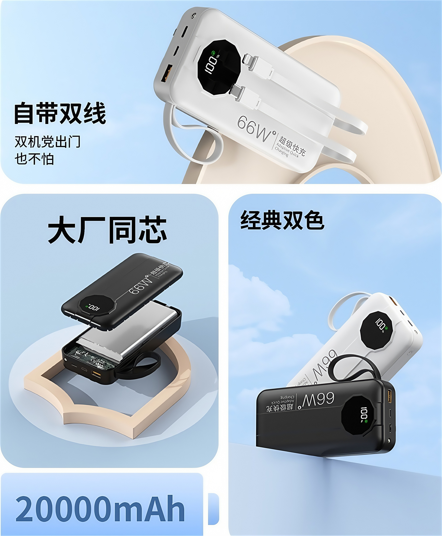 China Factory 30000mAh 20000mAh High-Capacity Power Bank with 66W Super Fast Charging Digital Display Compatible with iPhone Samsung Huawei Xiaomi China Factory 20000mAh High-Capacity Power Bank with 66W Super Fast Charging Digital Display Compatible with iPhone Samsung Huawei Xiaomi power bank,fast charging power bank,iphone power bank,xiaomi power bank,power bank factory,power bank factory china,china power bank factory,20000mAh Power Bank