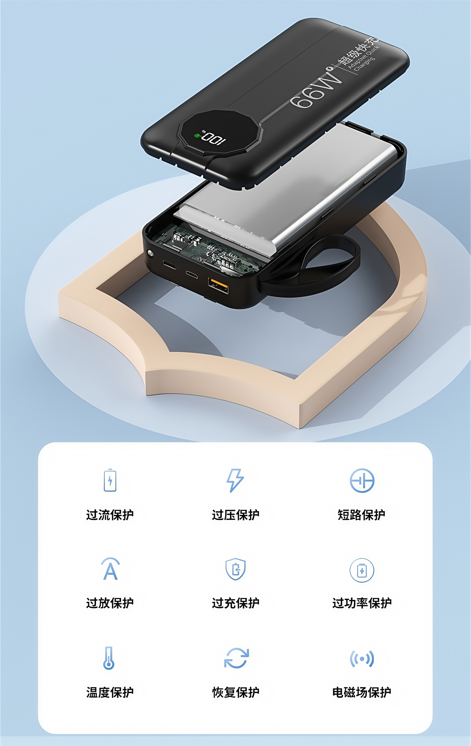 China Factory 30000mAh 20000mAh High-Capacity Power Bank with 66W Super Fast Charging Digital Display Compatible with iPhone Samsung Huawei Xiaomi China Factory 20000mAh High-Capacity Power Bank with 66W Super Fast Charging Digital Display Compatible with iPhone Samsung Huawei Xiaomi power bank,fast charging power bank,iphone power bank,xiaomi power bank,power bank factory,power bank factory china,china power bank factory,20000mAh Power Bank