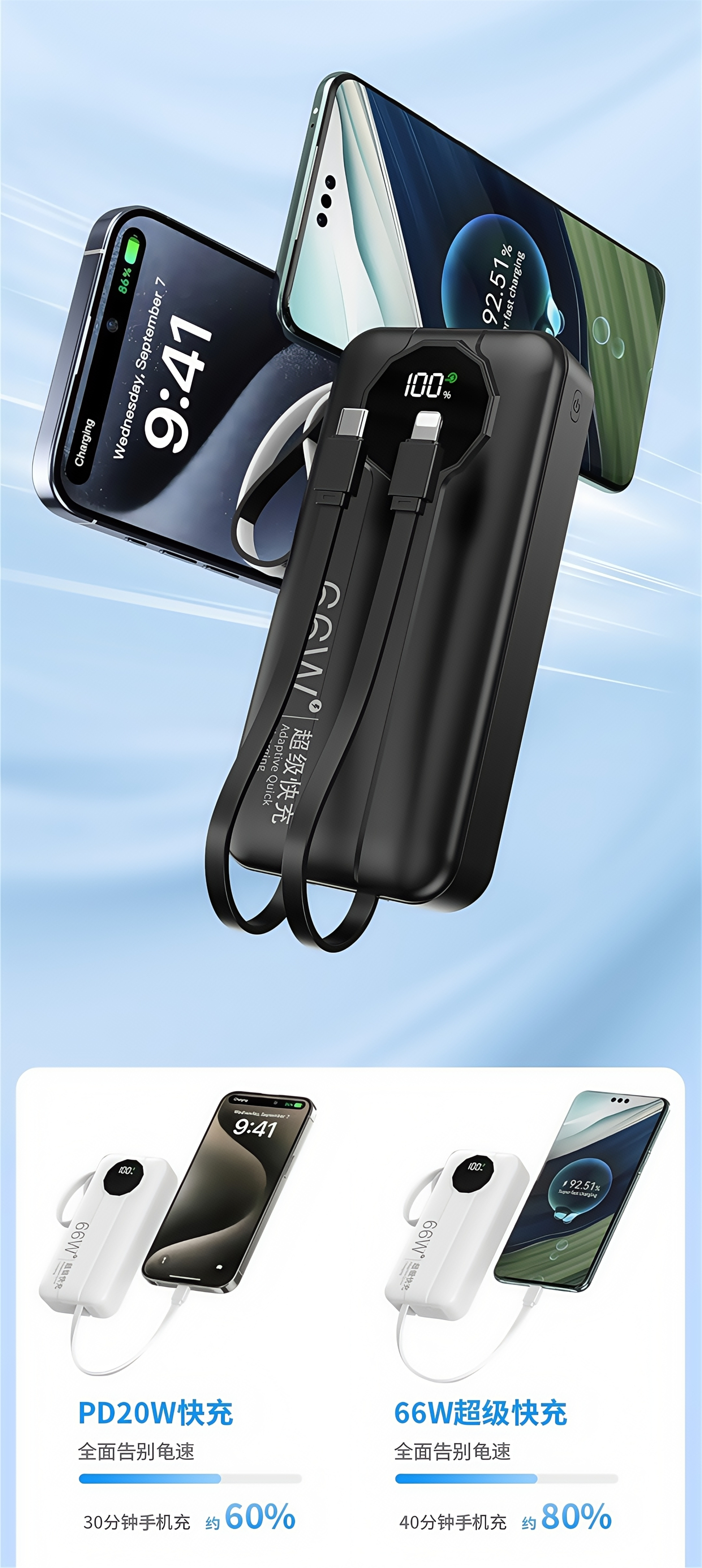 China Factory 30000mAh 20000mAh High-Capacity Power Bank with 66W Super Fast Charging Digital Display Compatible with iPhone Samsung Huawei Xiaomi China Factory 20000mAh High-Capacity Power Bank with 66W Super Fast Charging Digital Display Compatible with iPhone Samsung Huawei Xiaomi power bank,fast charging power bank,iphone power bank,xiaomi power bank,power bank factory,power bank factory china,china power bank factory,20000mAh Power Bank