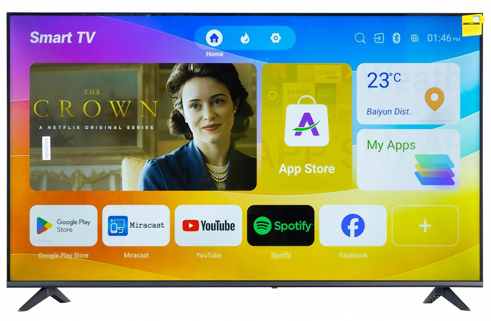 32 Inch Smart LED TV Android LED Plastic Shell Television 8K 4K Borderless Television DVB T2 S2   