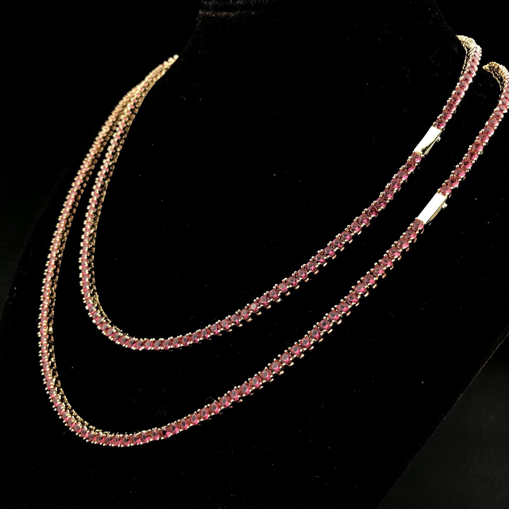 Ruby tennis chain clearance