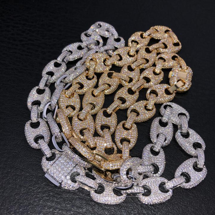 White gold gucci link chain clearance