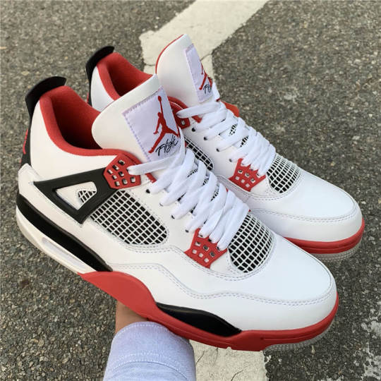 jordan 4 white and red 2020