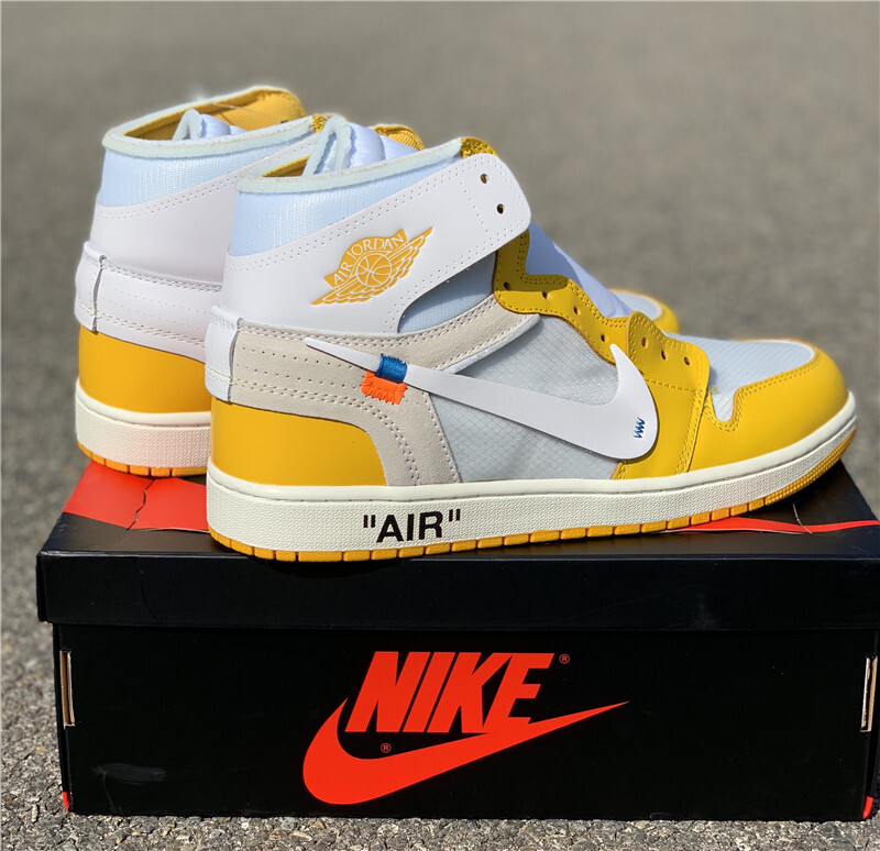 air jordan 1 high off white canary yellow