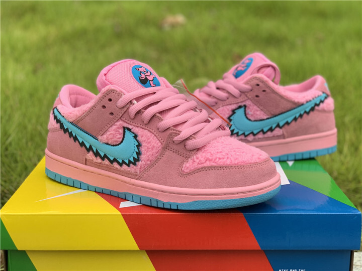 grateful dead x nike sb dunk low pink