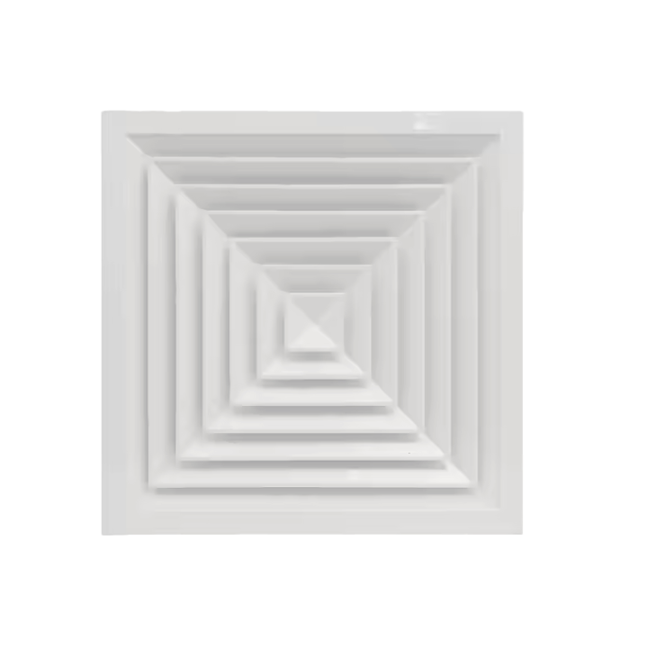 Aluminum 4-Way Square aircon diffuser AC Ceiling Air Diffusers air ...
