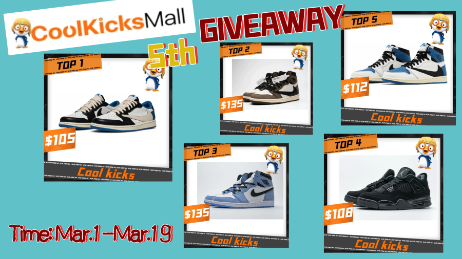 Coolkicks 5th Giveaway---March Activity | Who will be the lucky one