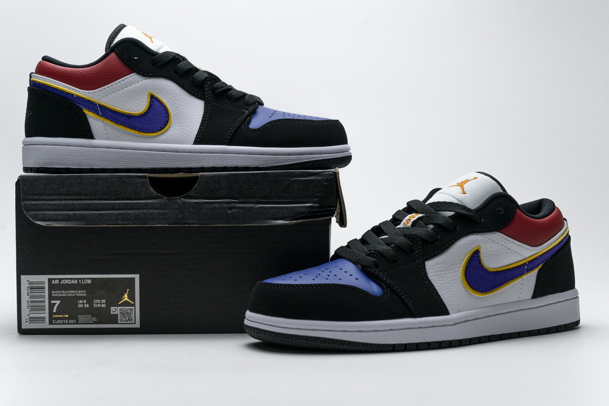 Lakers Vibes Return To The Air Jordan 1 Low - Sneaker News